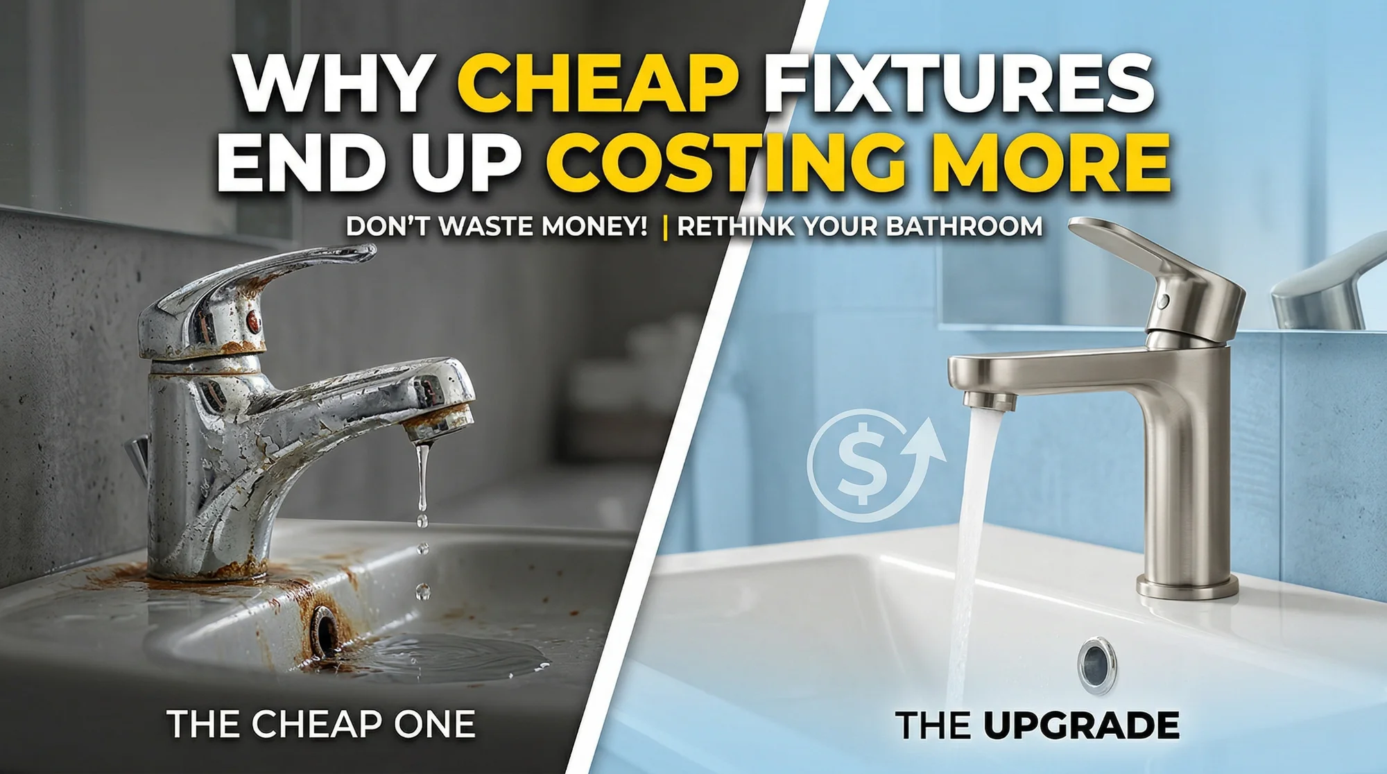 Why Cheap Bathroom Fixtures End Up Costing More (Real Cost Breakdown)